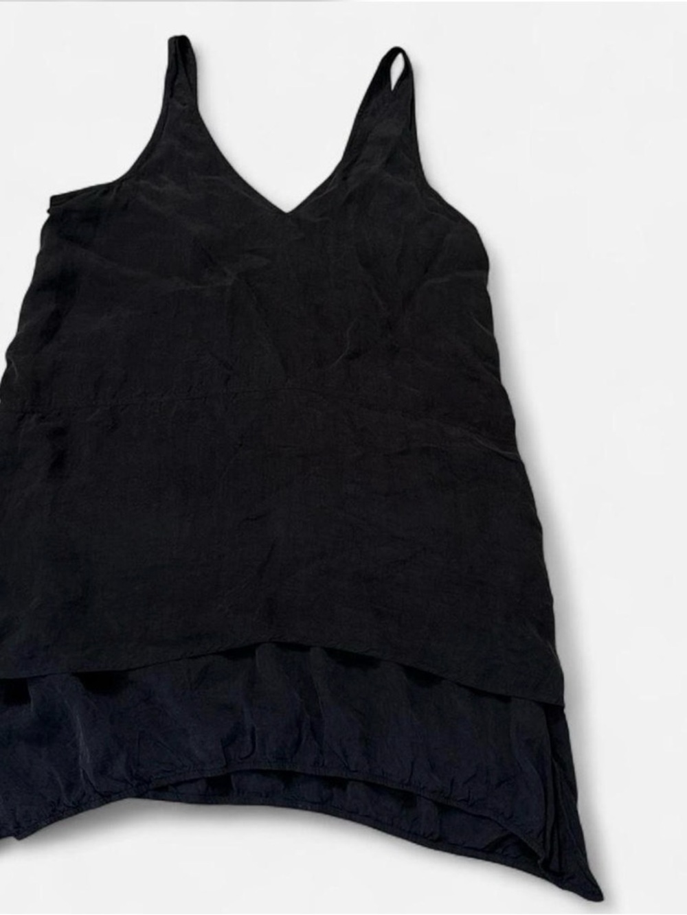 Zara Black Sleeveless V-Neck Tank Top